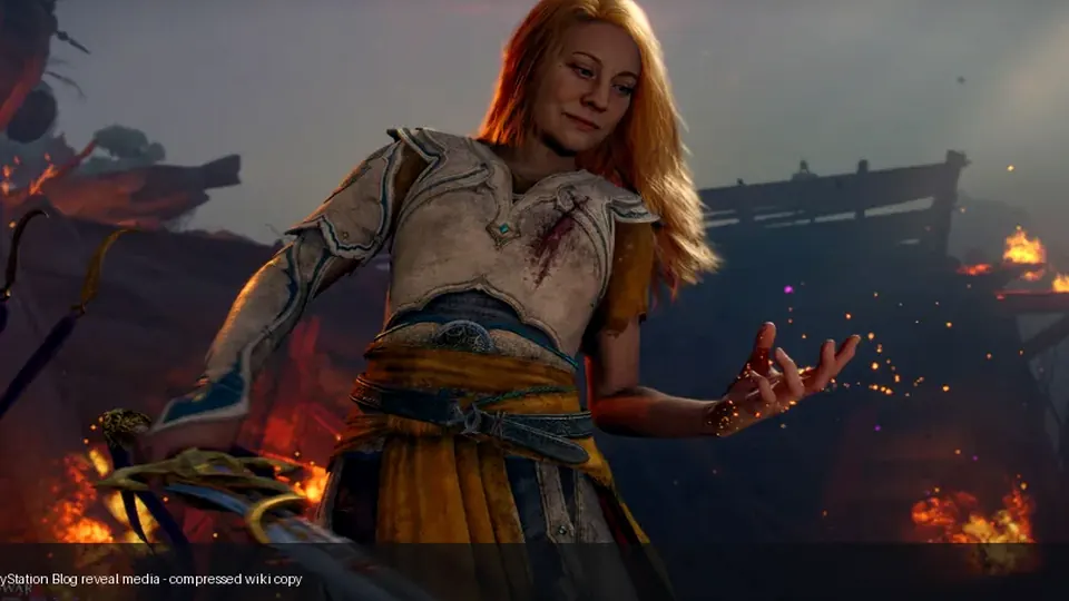 Editorial God of War Laufey artwork used for a guide to Kratos' wife Faye